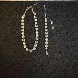 SABIKA 3 Piece Silver Jewelry Set